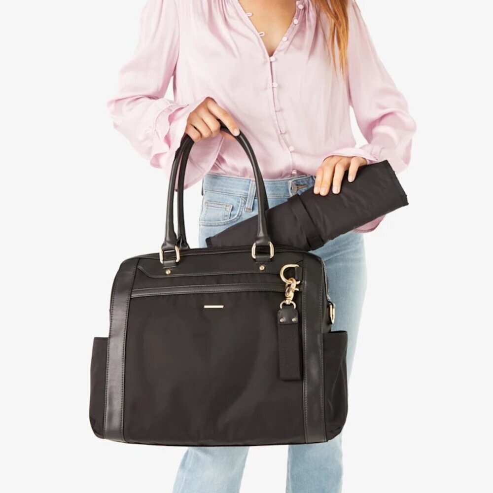 REBECCA MINKOFF Knocked Up Baby Diaper Crossbody Bag Black